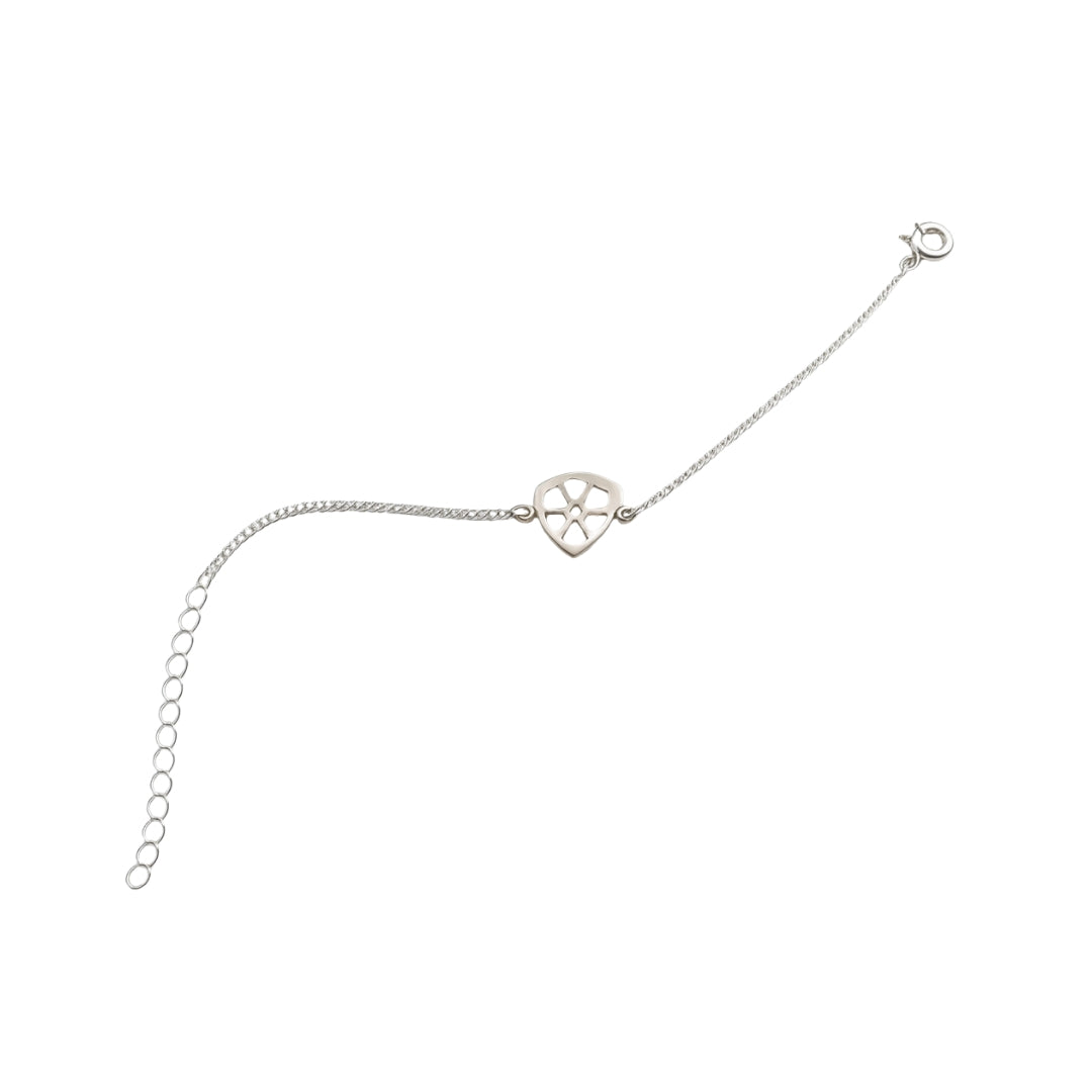 Silver Mini Triangle Filigree Bracelet