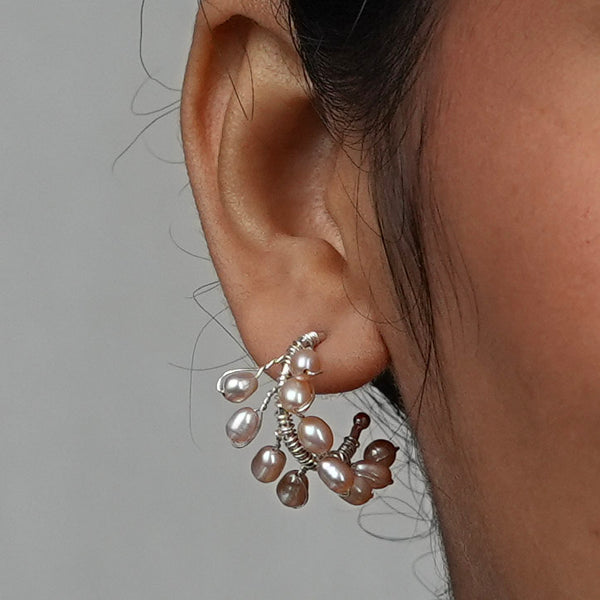 Rice Pearl Vine Hoops (Project Handmade)