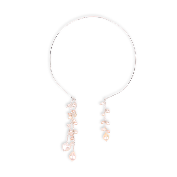 Pearl Cluster Hasli Necklace (Project Handmade)