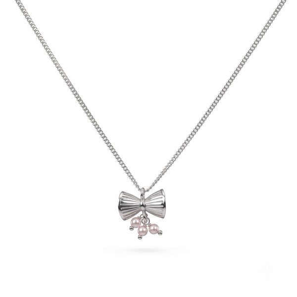Silver Damru Pendant Necklace