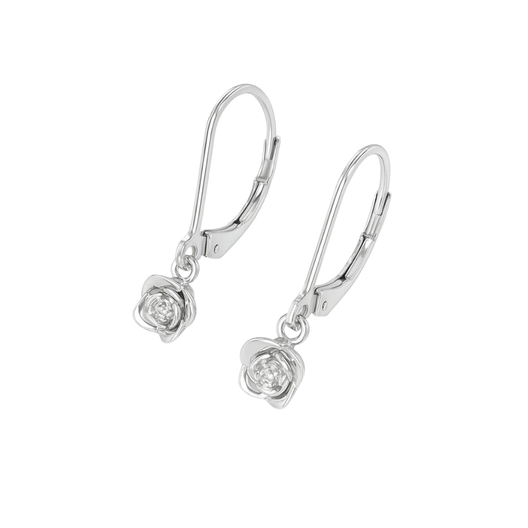 Rose Earring | CZ | 92.5 Silver