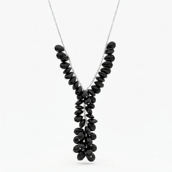 Luxe Necklace - Black Spinel