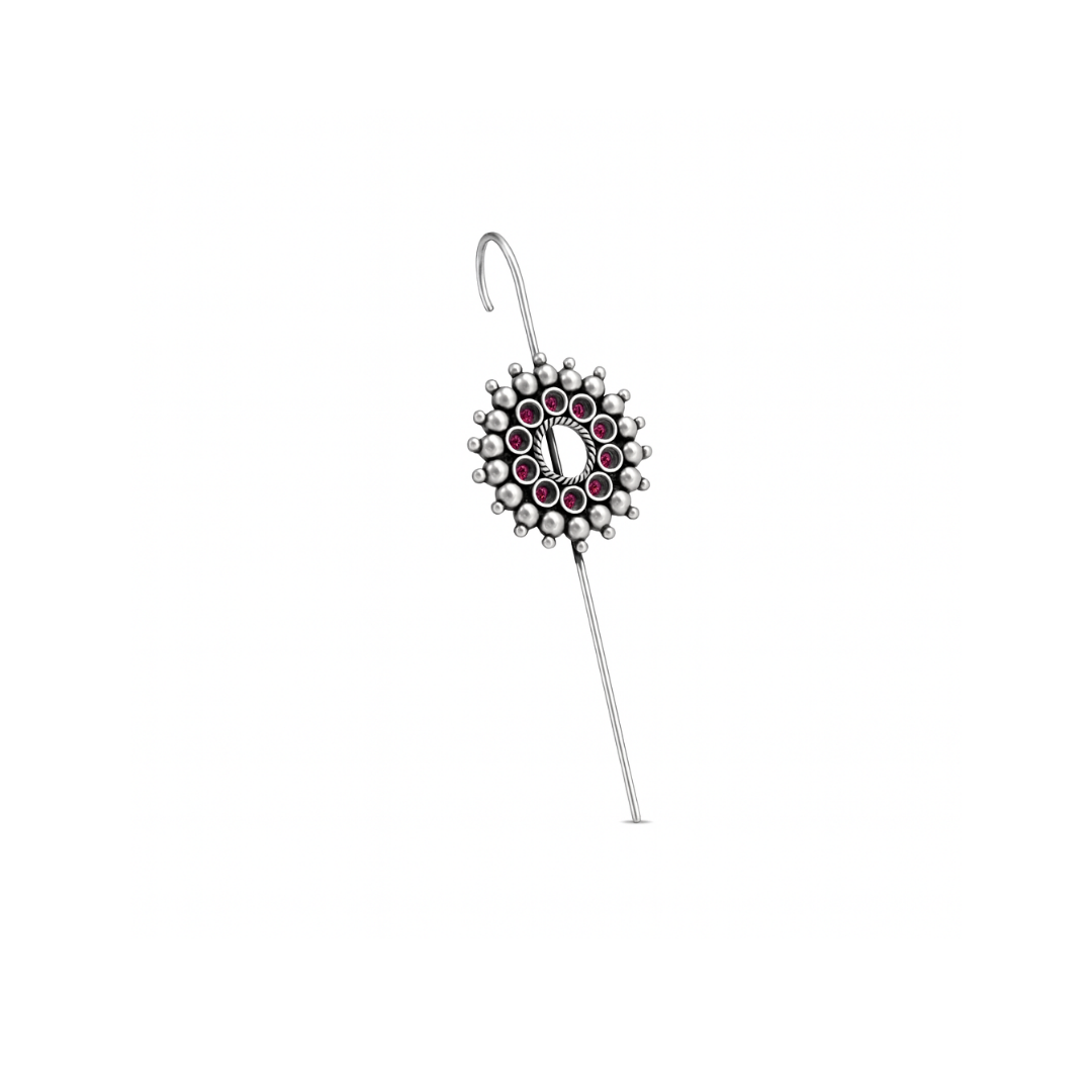 Pink Karwar Motif Single Earrcuff