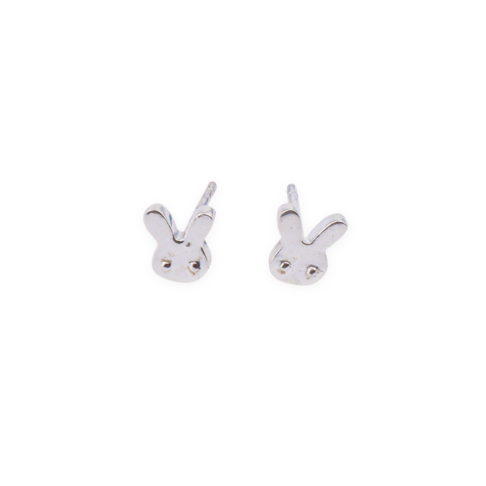 Silver Rabbit Studs