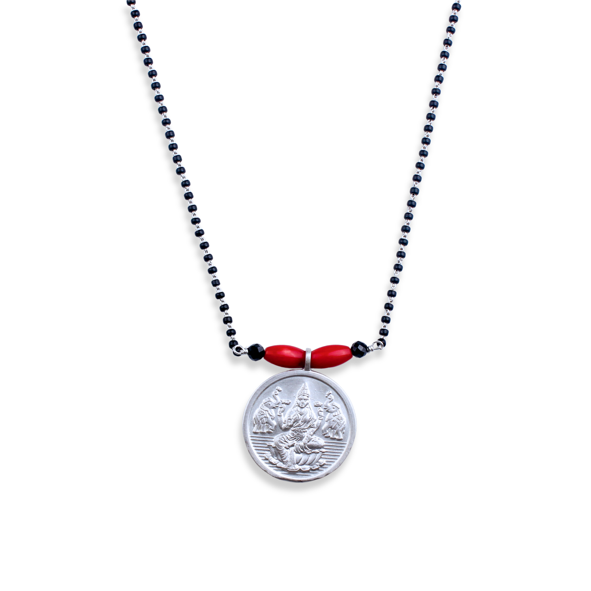 Classic Putali Coral Long Mangalsutra