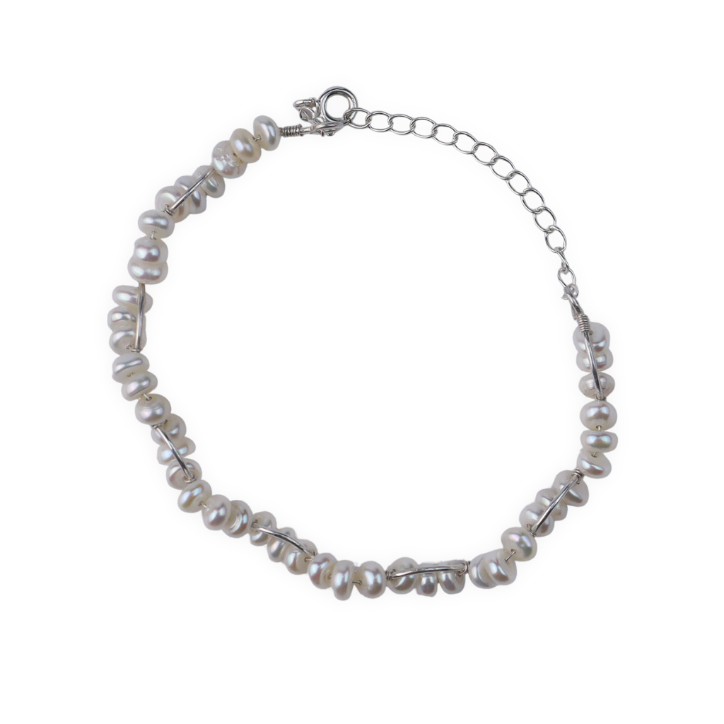 Pearl Twisted Bracelet | 92.5 Sterling Silver