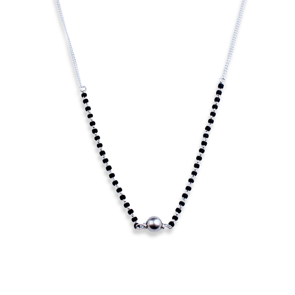 Classic Silver Chain Mangalustra , with Sarmanee