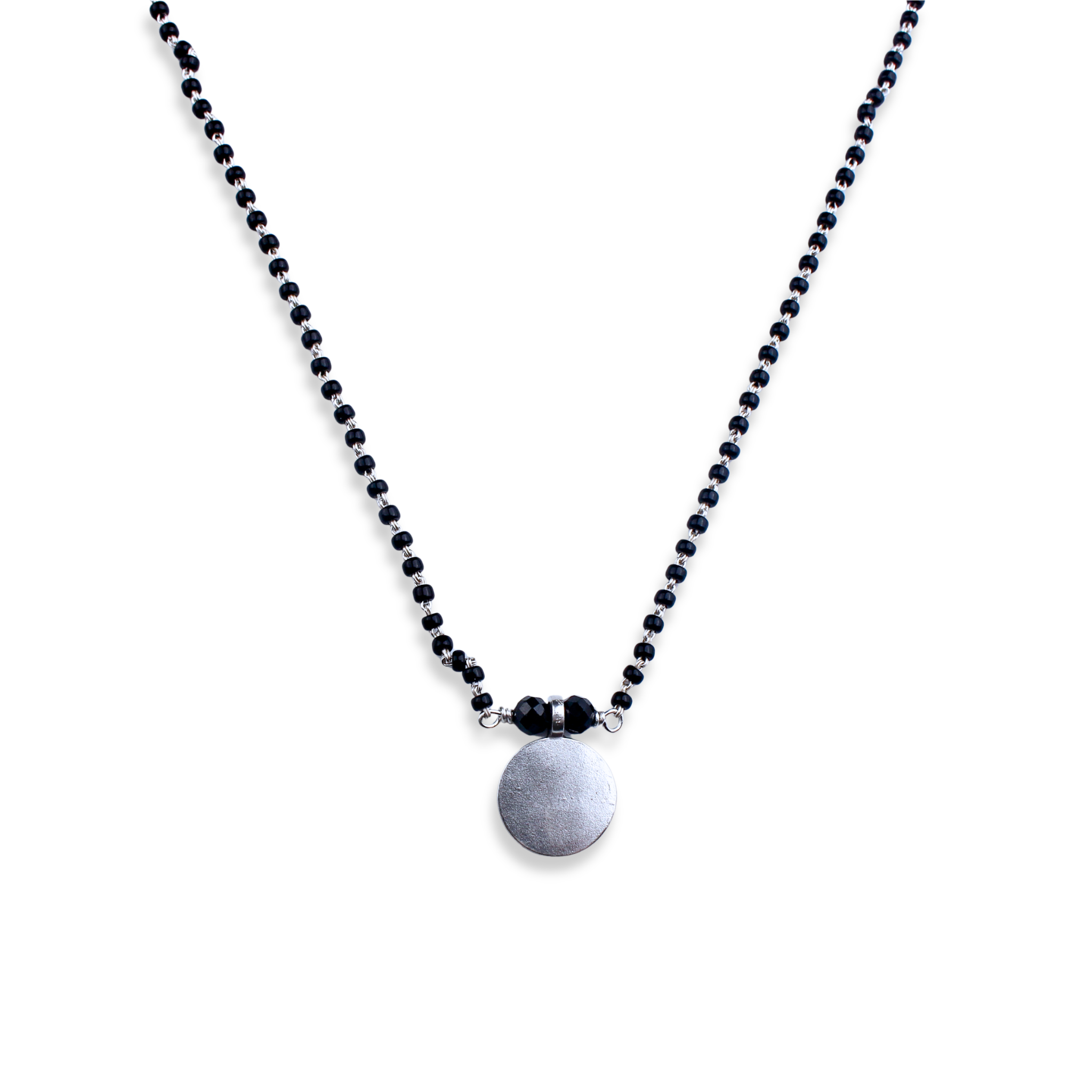 Silver Coin Mangalsutra
