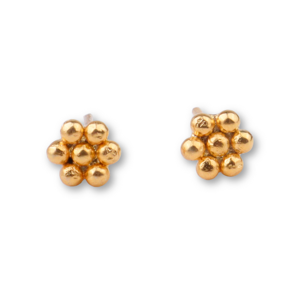 Itihaas Kudi Earrings - Small | 22K Gold-Plated | 92.5 Silver
