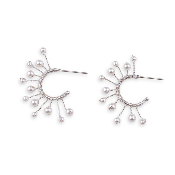 Pearl Snowflake Hoops (Project Handmade)
