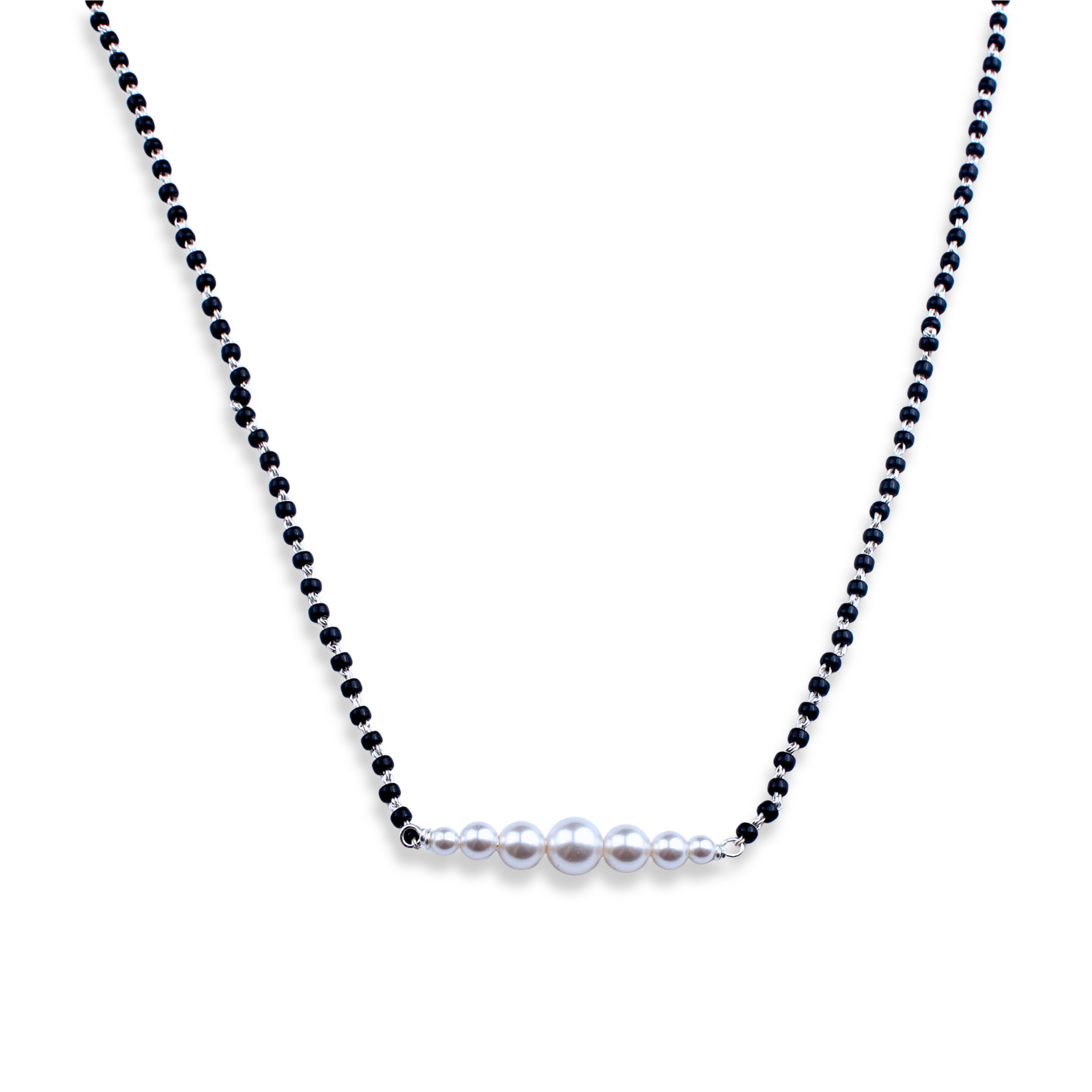 Minimal Pearl Mangalsutra | 92.5 Sterling Silver