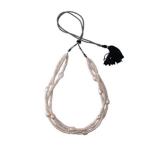Pearl Cluster Necklace
