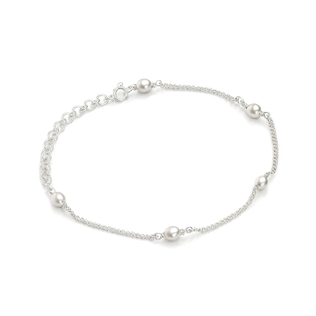 Classic Pearl Chain Bracelet