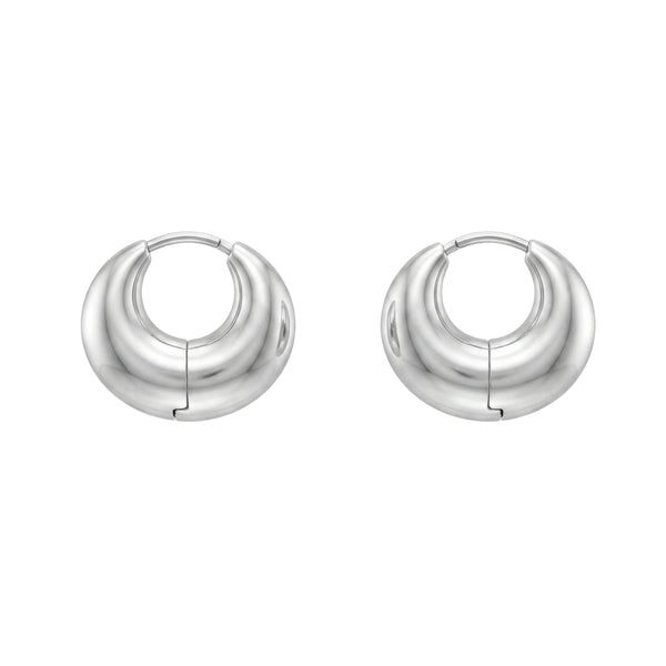 Silver Round Hoops – Small
