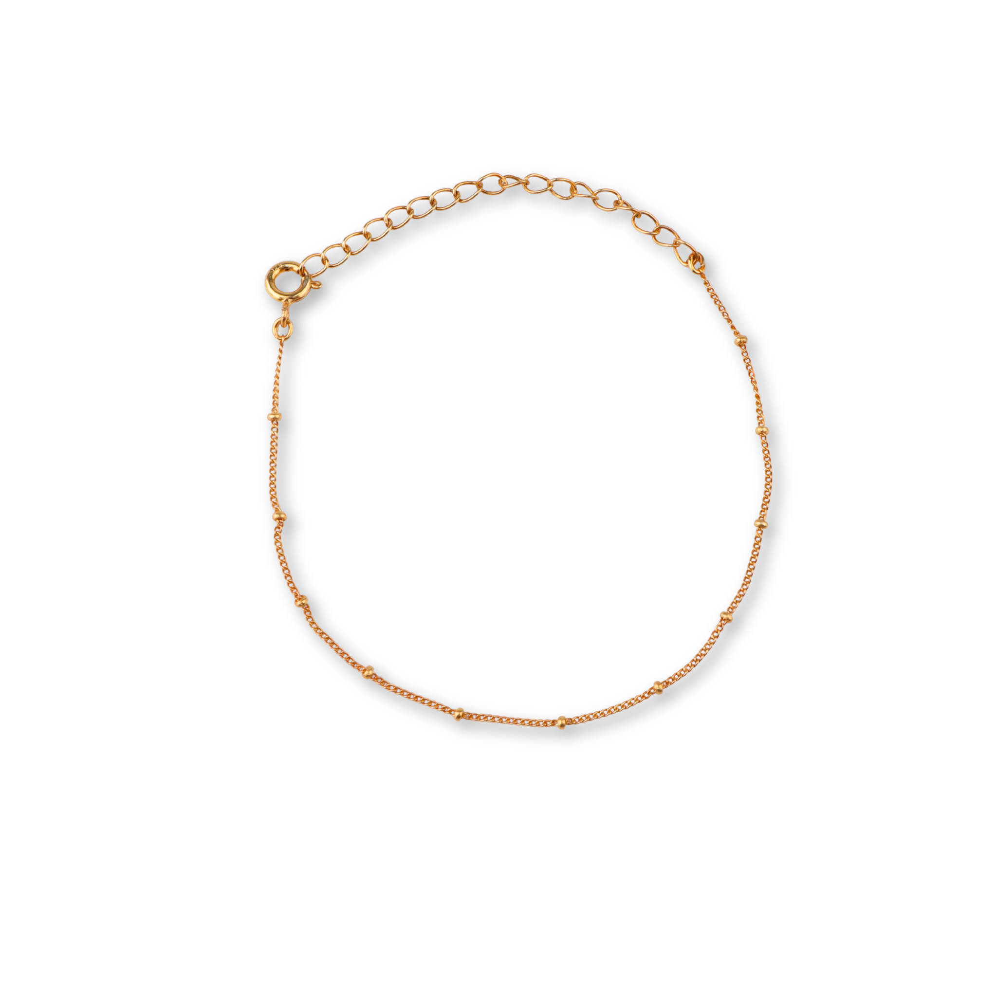 Dainty Silver Chain Bracelet | 22K Gold-Plated