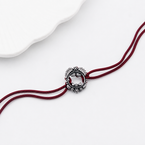 Handcrafted Silver Rakhi/Pendant