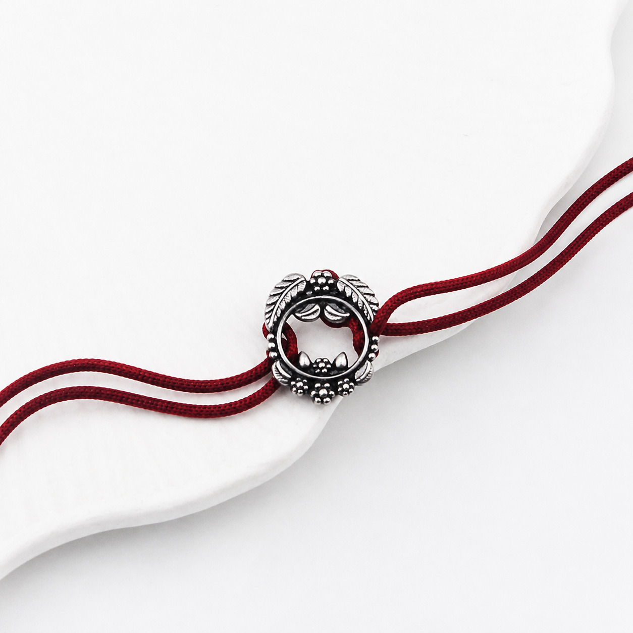 Handcrafted Silver Rakhi/Pendant