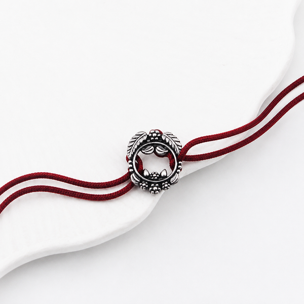 Handcrafted Silver Rakhi/Pendant