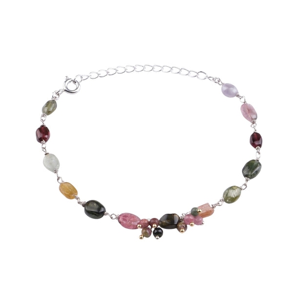 Tourmaline Silver Bracelet (Project Handmade)