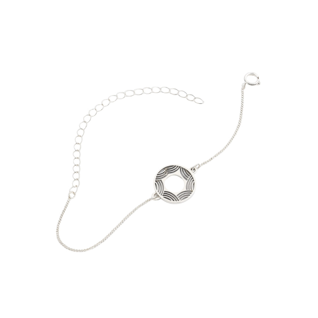 Silver Round Filigree Bracelet