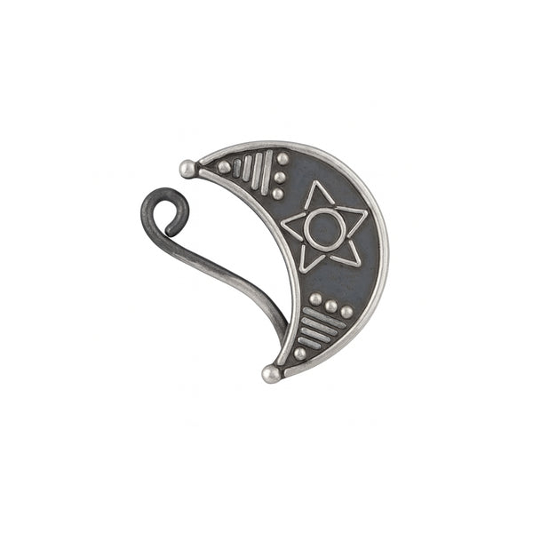 Silver Chandrakor Nath (Left, Clip on)