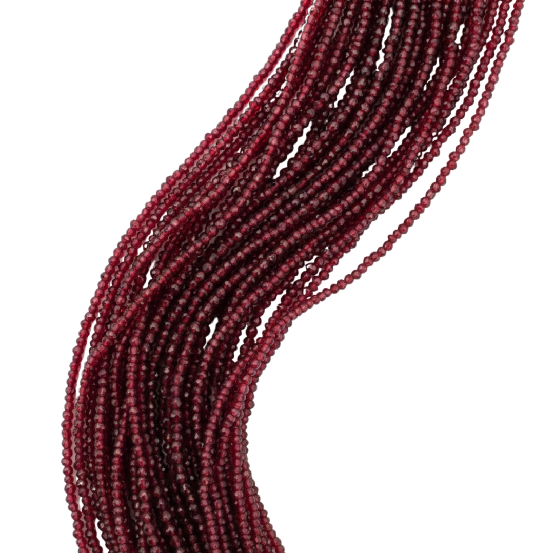 Luxe Necklace - Lab-made Rubies & Pink Opal