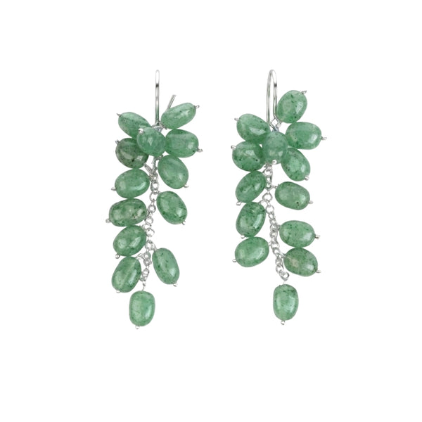 Russian Quartz Grape Earrings (Project Handmade)