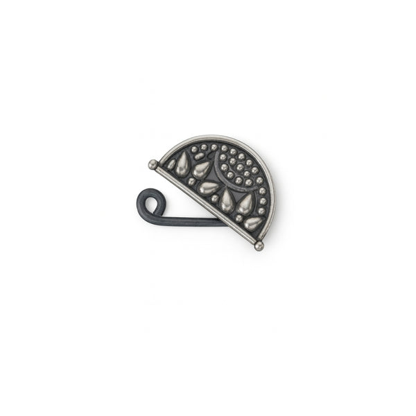 Silver Chandrakor Nath (Left, Clip on)