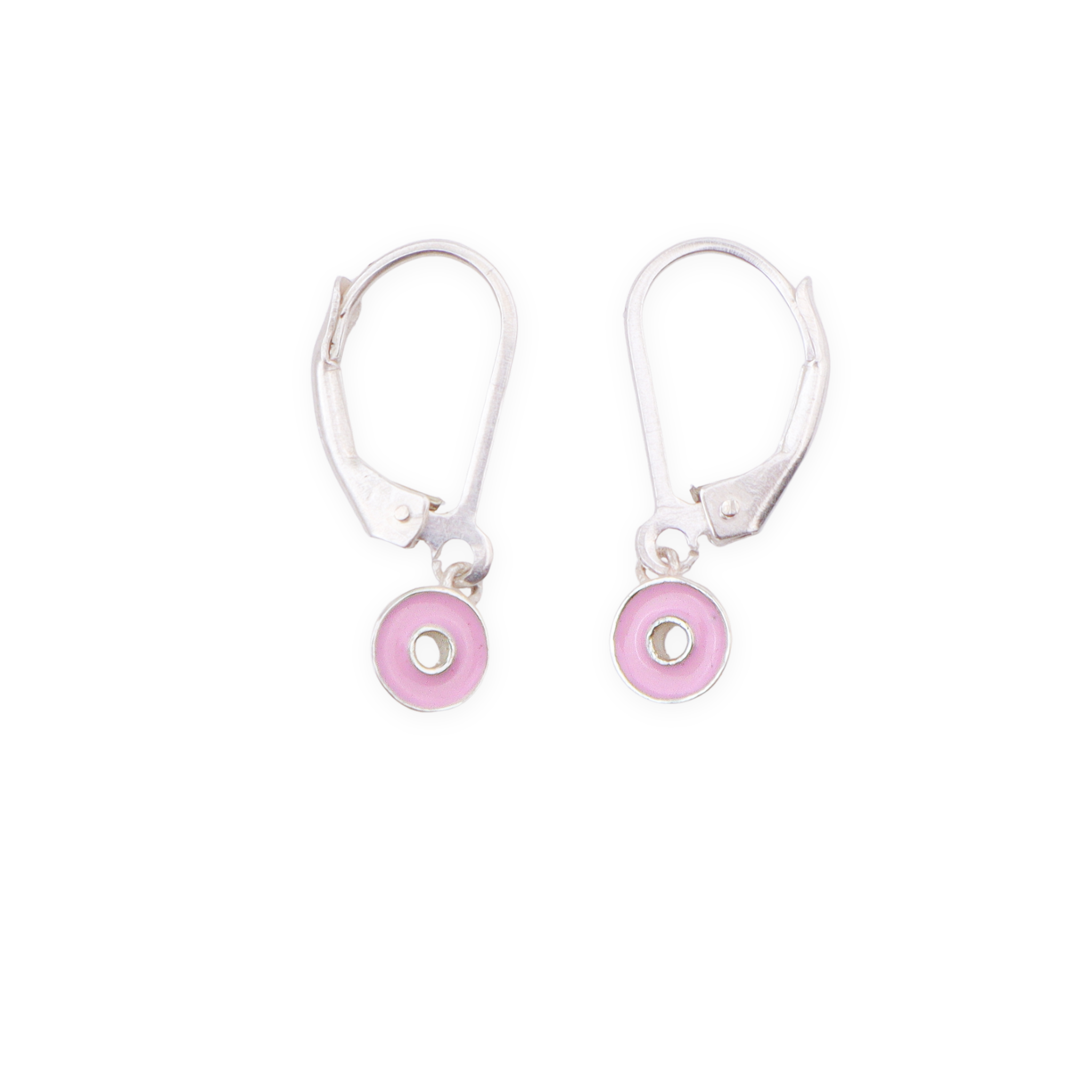Enamel Donut Dangler Earrings
