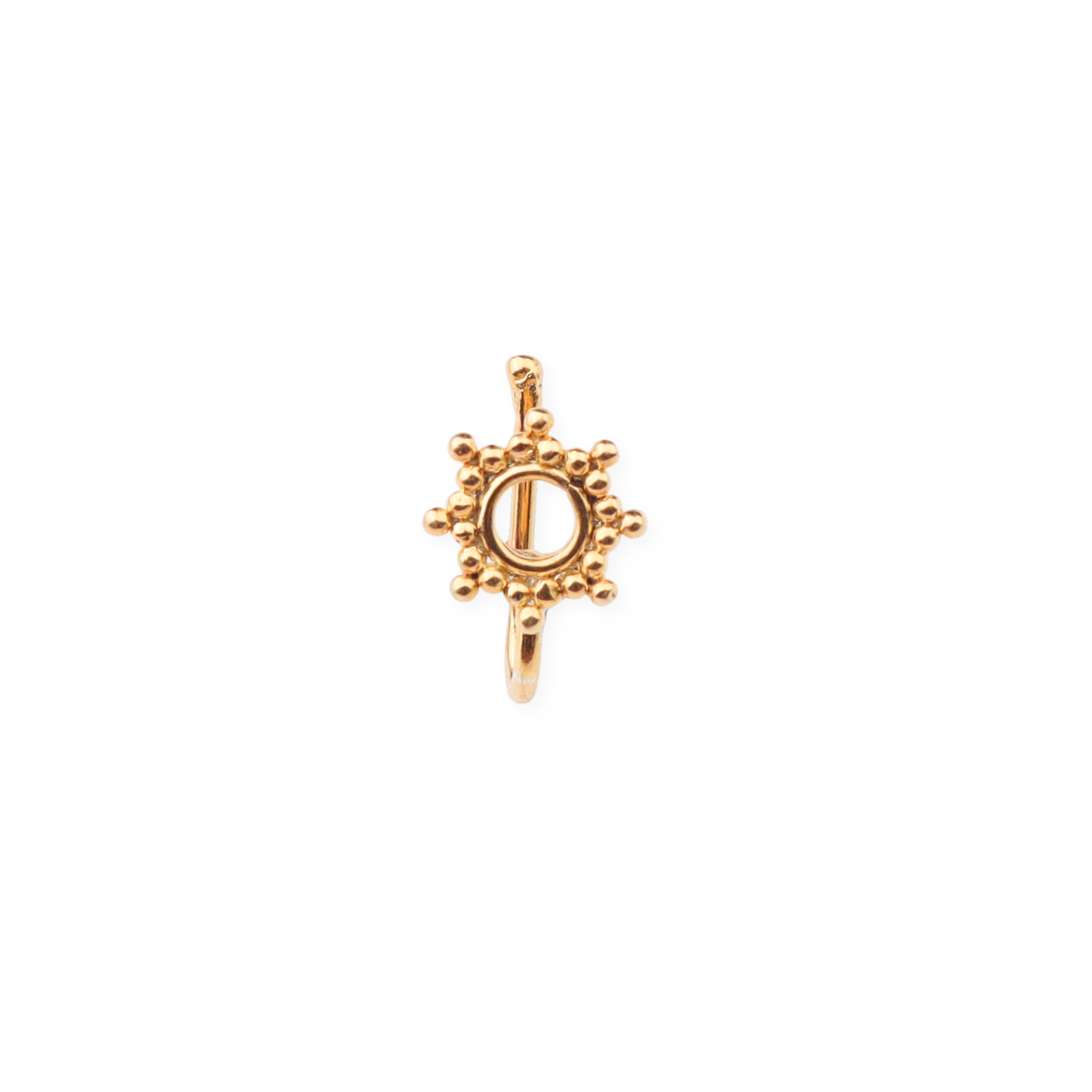 Kiara Nose pin (Clip-On) | 22K Gold Plated