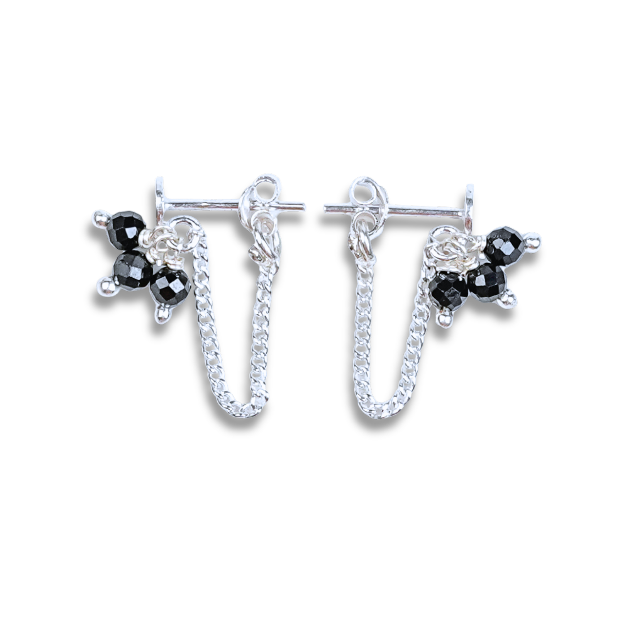Black Spinel Bunch Trinket | 92.5 Sterling Silver