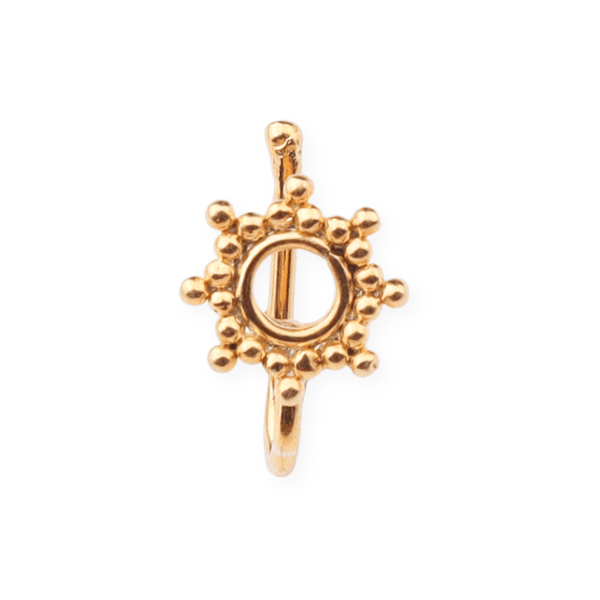 22K Gold Plated Kiara Nose Pin Clip-On jewelry