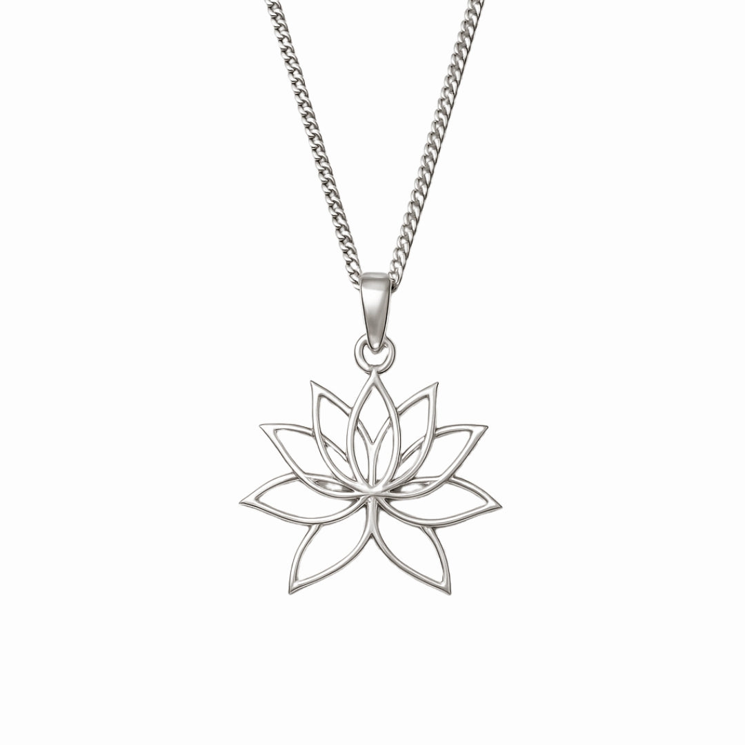 Lotus Charm Necklace