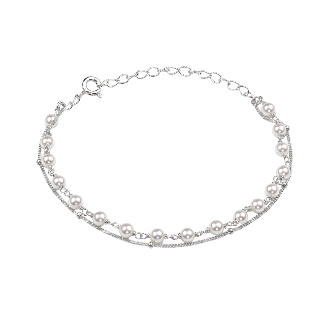 Dainty Pearl and Chain Bracelet (Project Handmade)