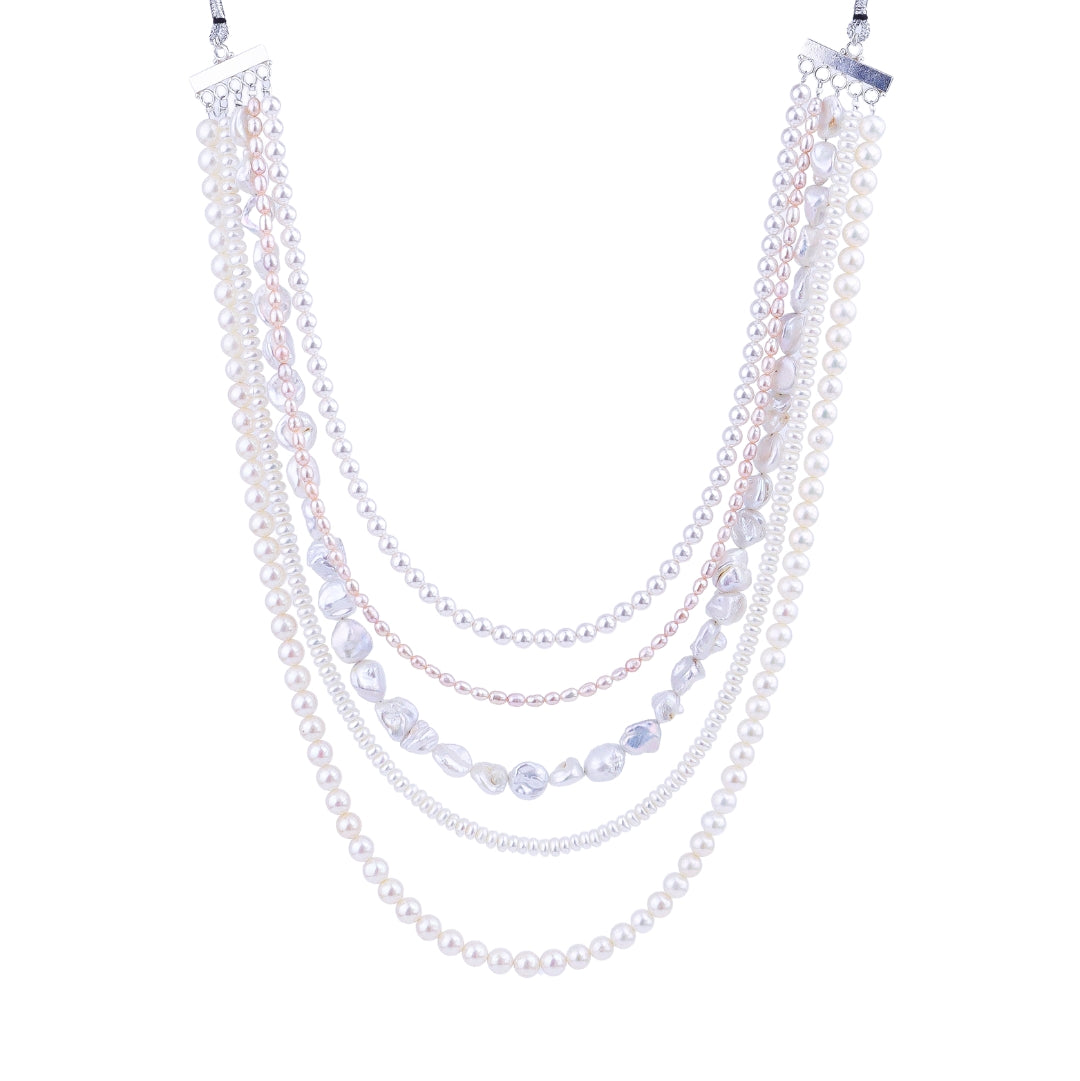 Luxe Necklace - Fresh Water, Boroque and Rice Pearls