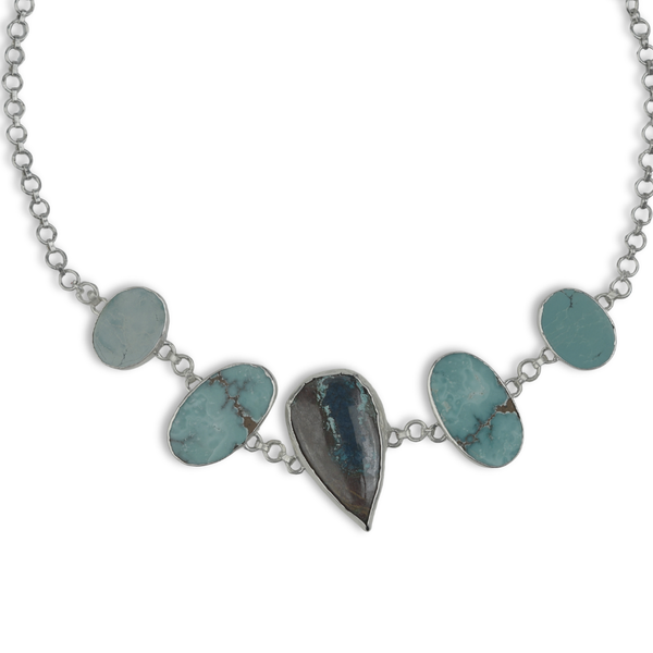 Chrysocolla And Turquoise Armlet Cum Choker