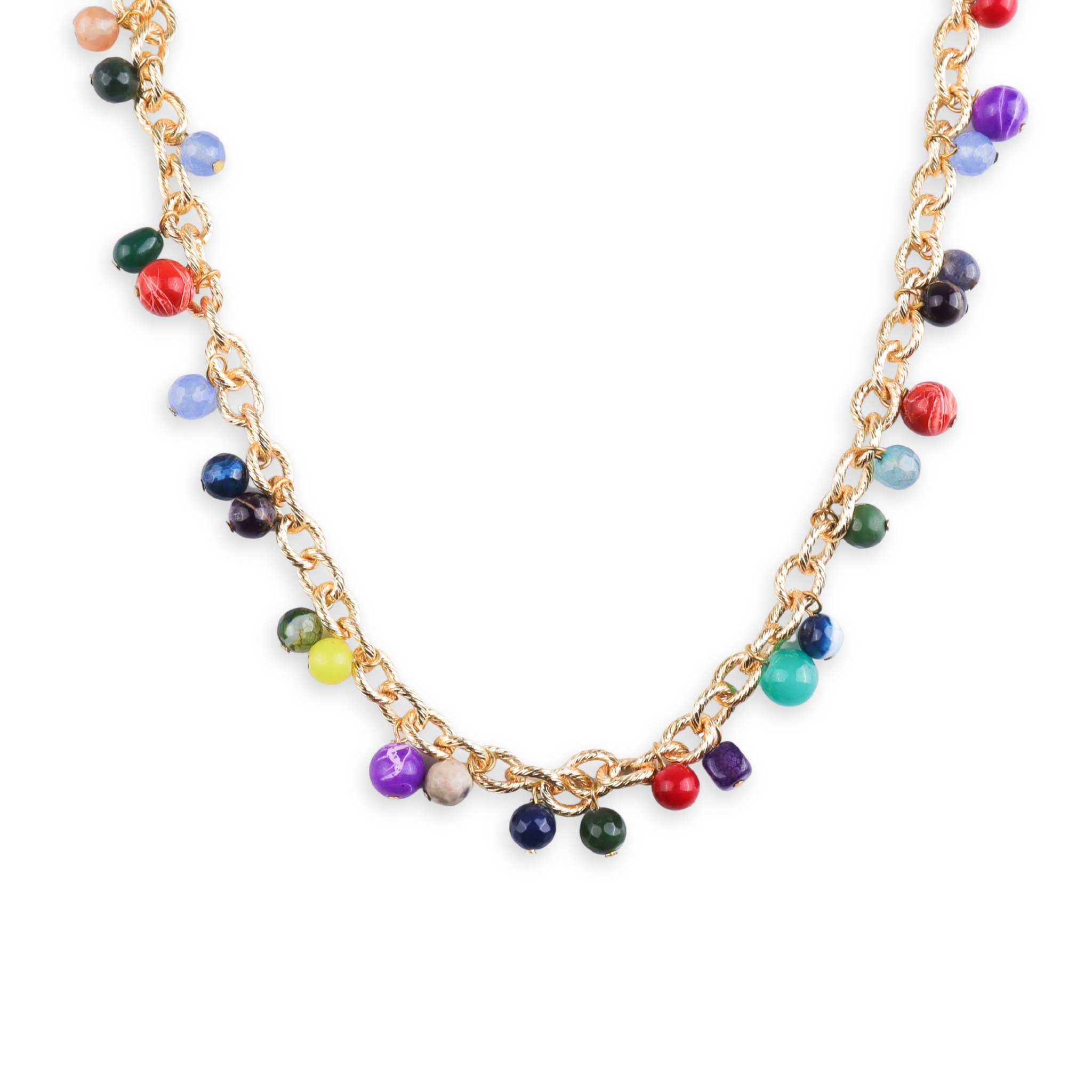 22K Gold Plated Brass Fashion Necklace