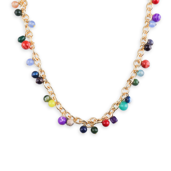 22K Gold Plated Brass Fashion Necklace