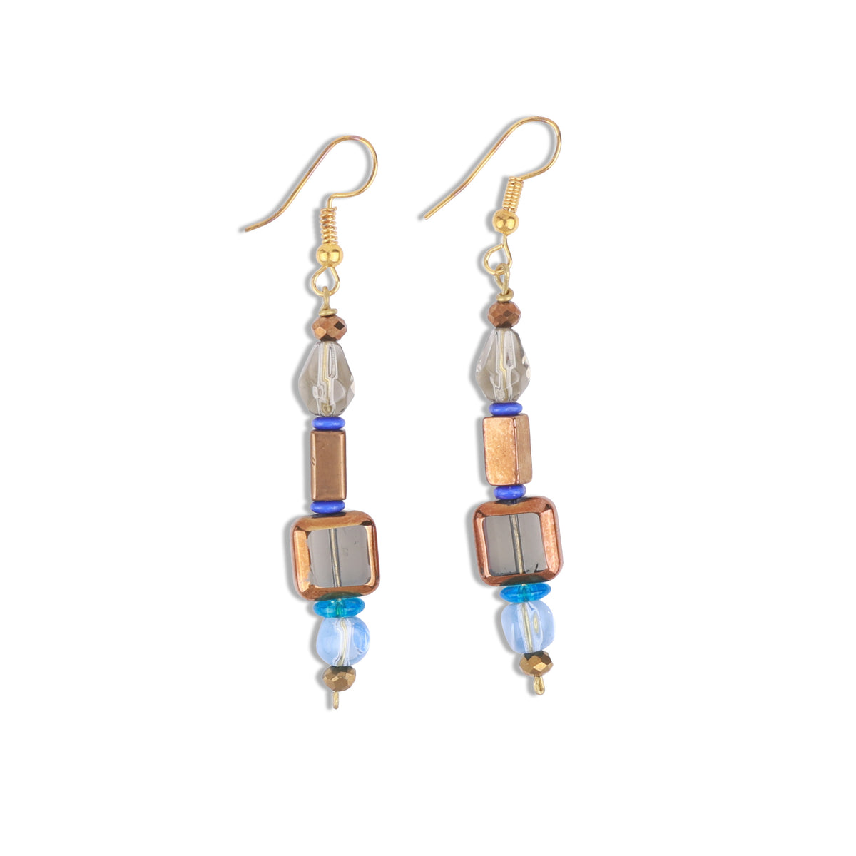 Multicolour Glass Bead Earrings