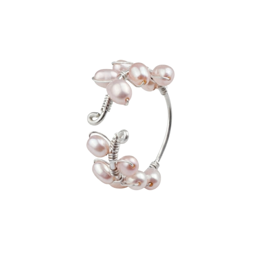 Rice Pearl Twisted Ring (Project Handmade)