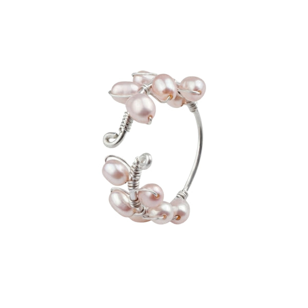 Rice Pearl Twisted Ring (Project Handmade)