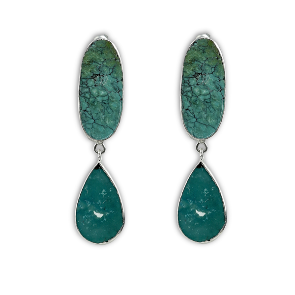 Turquoise Drop Long Earring