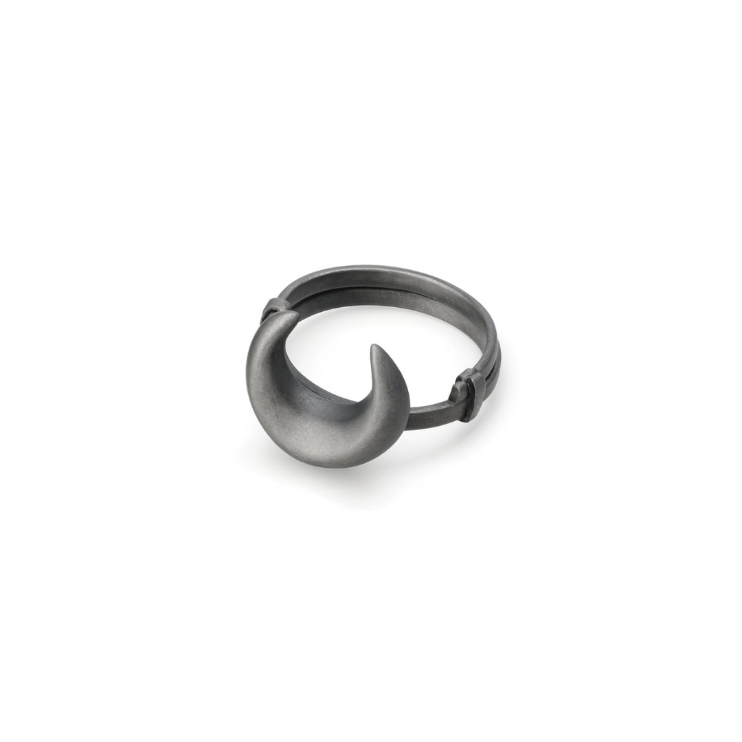Silver Moon Ring