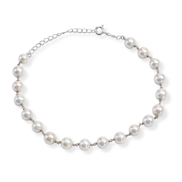 Freshwater Pearl Ganthan Anklet (Project Handmade)