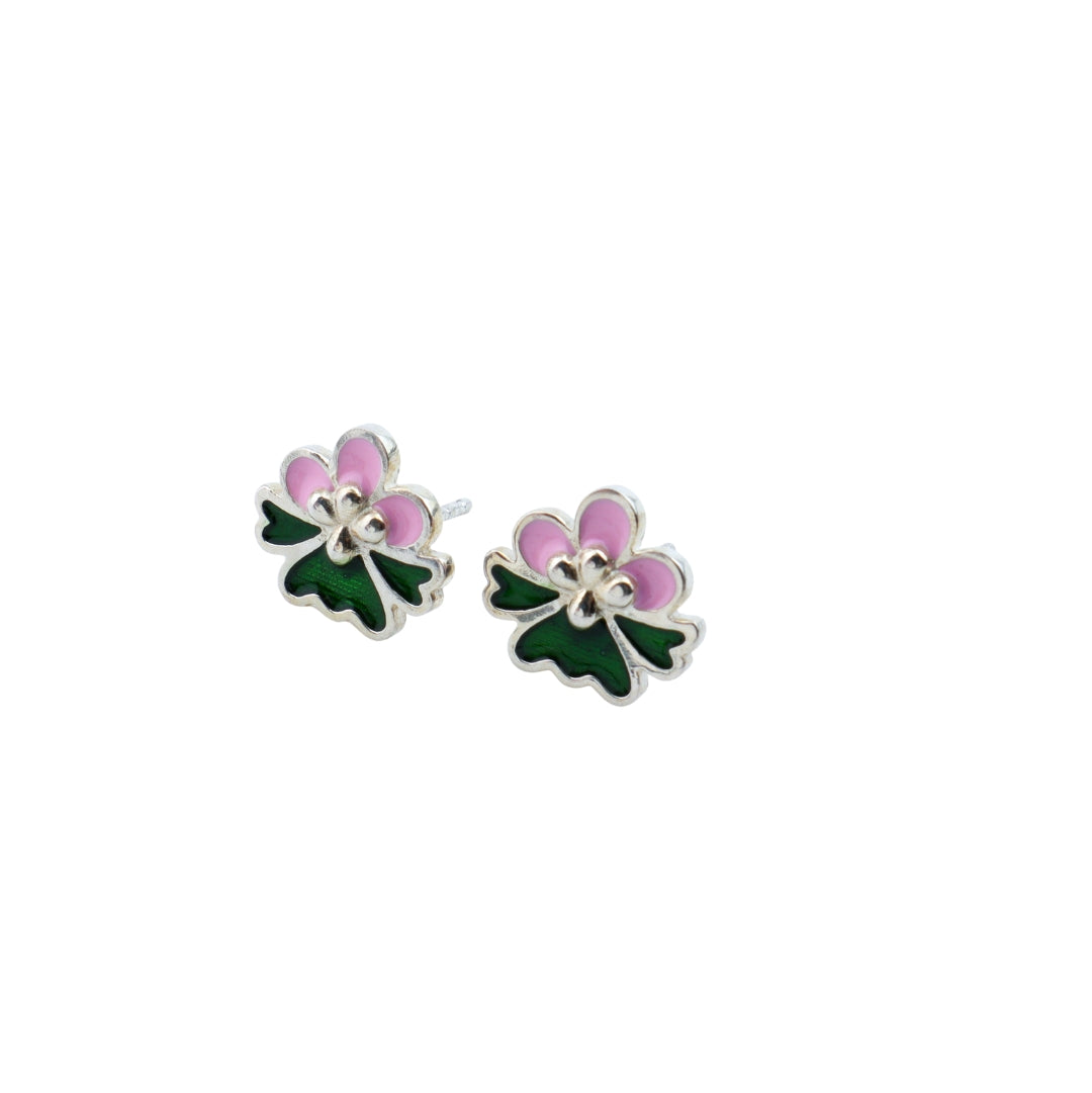 Enamel Flower Earring