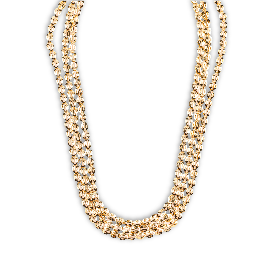 22K Gold Plated Fashion Pohe Haar – 3 Layer