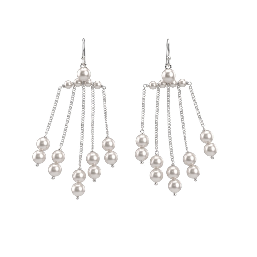 Pearl Long Earring (Project Handmade)