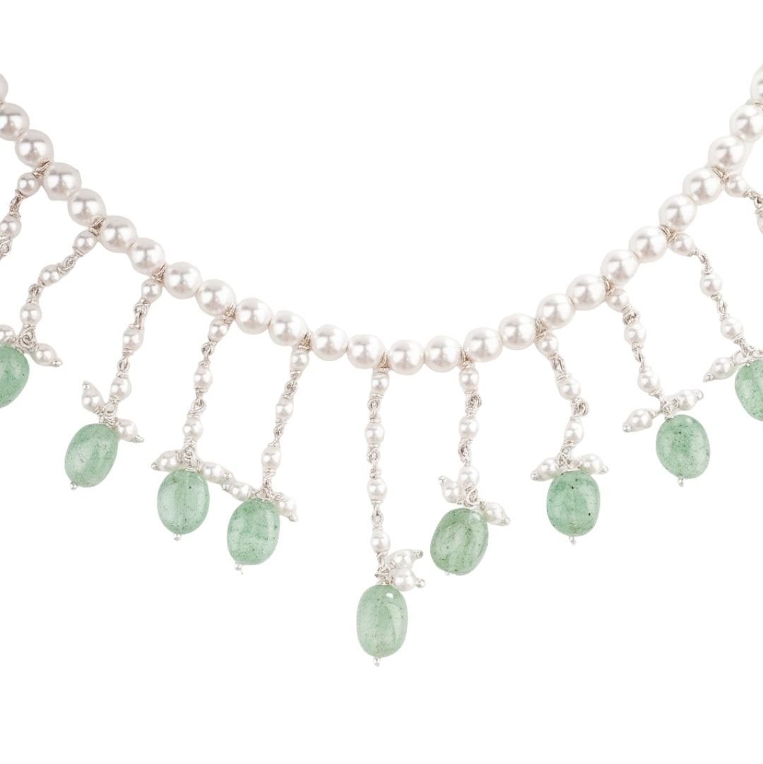 Luxe Necklace - Pearls and Russian Quartz