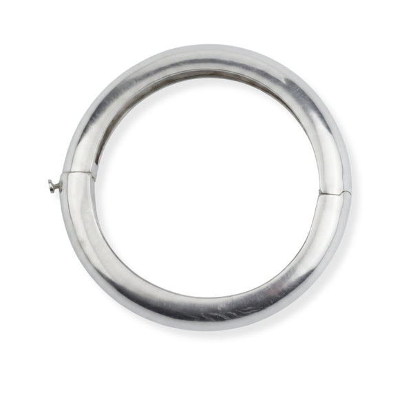Silver Statement Openable Bangle