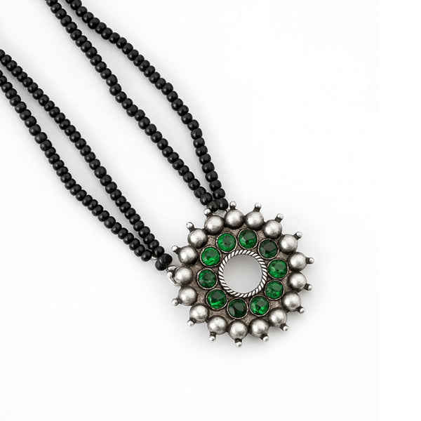 Karwar Pendant Mangalsutra : Green